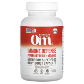 Om Mushrooms Immune Defense Powered by Reishi + Vitamin C 90 viên 856210008172