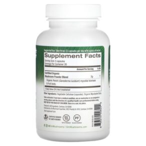 Om Mushrooms Reishi 2.000 mg 90 Vegetable Capsules 856210008202
