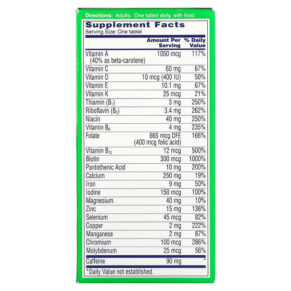 One-A-Day Energy Multivitamin/ Multimineral Supplement 50 Tablets 016500587002