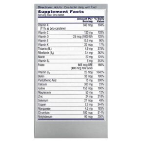 One-A-Day Women’s 50+ Complete Multivitamin 65 Tablets 016500587033