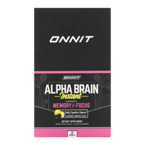 Onnit AlphaBRAIN Instant Memory & Focus Blackberry Lemonade Flavor 30 gói 0.14 oz (3.9 g) 819444016504