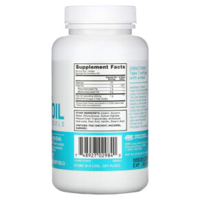 Optimum Nutrition Enteric-Coated Fish Oil 100 Softgels 3 Optimum Nutrition Enteric-Coated Fish Oil 100 Softgels 748927029840