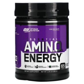 Optimum Nutrition ESSENTIAL AMIN.O. ENERGY Concord Grape 1.29 lbs (585 g) 748927022940