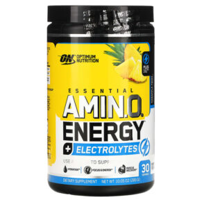 Optimum Nutrition ESSENTIAL AMIN.O. ENERGY + ELECTROLYTES Pineapple Twist 10.05 oz (285 g) 748927060515