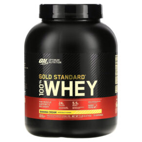 Optimum Nutrition Gold Standard 100% Whey Banana Cream 5 lb (2.27 kg) 748927029574