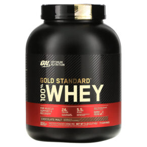 Optimum Nutrition Gold Standard 100% Whey Chocolate Malt 5 lb (2.27 kg) 748927022346