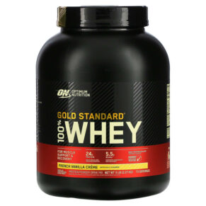 Optimum Nutrition Gold Standard 100% Whey French Vanilla Creme 5 lb (2.27 kg) 748927024128