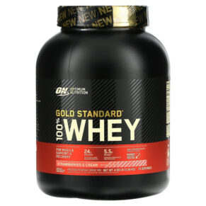 Optimum Nutrition Gold Standard 100% Whey Strawberries & Cream 4.99 lb (2.26 kg) 748927062045