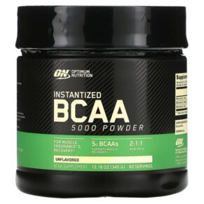 Optimum Nutrition Instantized BCAA 5000 Powder Unflavored 12.16 oz (345 g) 748927025224