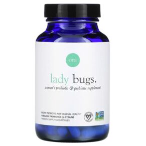 Ora Lady Bugs Women's Probiotic & Prebiotic Supplement 60 viên 856720007559