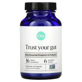 Ora Trust Your Gut Daily Essential Probiotic & Prebiotic 16 Billion 60 viên 856720007665