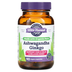 Oregons Wild Harvest Ashwagandha Ginkgo 90 viên 706195004709