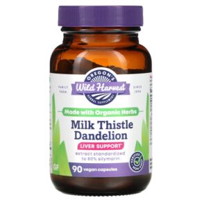 Oregons Wild Harvest Milk Thistle Dandelion 90 viên 706195000855