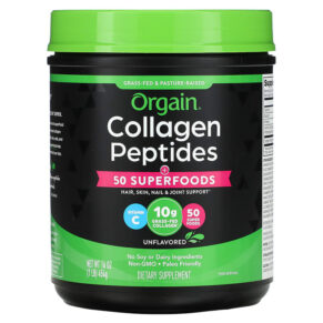 Orgain Collagen Peptides Plus 50 Superfoods Unflavored 1 lb (454 g) 851770007733