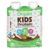 Orgain Kids Protein Organic Nutritional Shake Chocolate 4 Pack 8.25 fl oz (244 ml) 851770003117