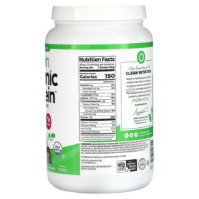 Orgain Organic Protein Powder Plant Based Chocolate Coconut 32.4 oz (920 g) 851770007559