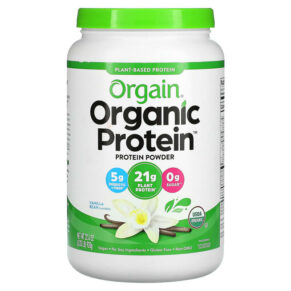 Orgain Organic Protein Powder Vanilla Bean 2.03 lbs (920 g) 851770003254