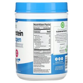 Orgain Plant Protein Plus Collagen Creamy Chocolate Fudge 1.6 lb (726 g) 851770008167