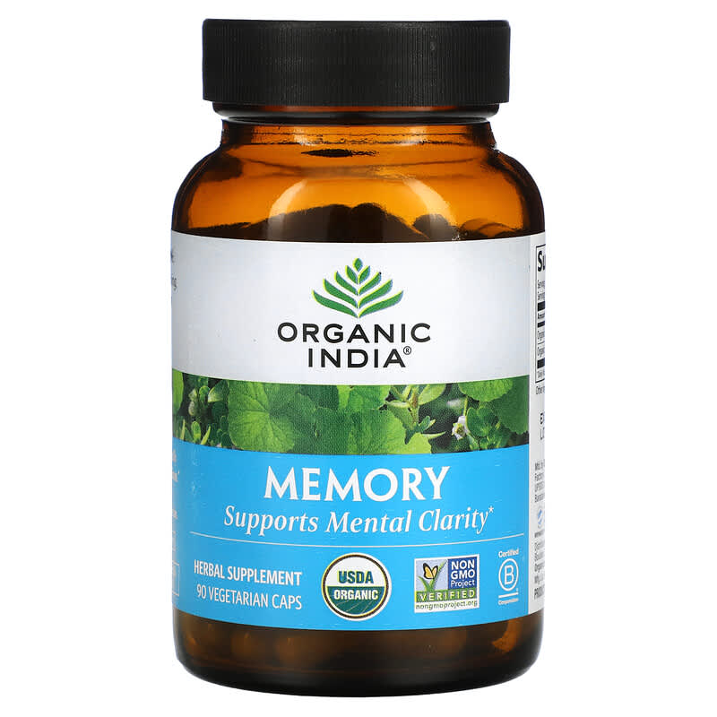 Organic India Memory 90 Vegetarian Caps 1 Organic India Memory 90 viên 851469000724
