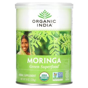 Organic India Moringa Green Superfood 8 oz (226 g) 801541508181