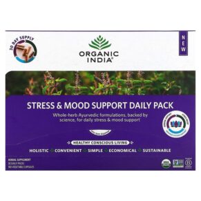 Organic India Stress & Mood Support Daily Pack 30 Daily Packs 180 viên 850021635183