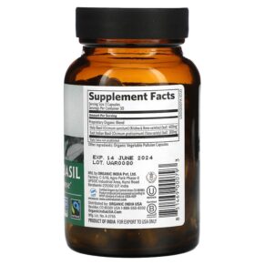 Organic India Tulsi-Holy Basil 90 Vegetarian Caps 851469000793