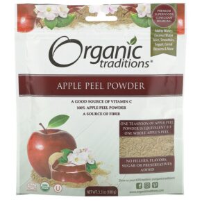 Organic Traditions Apple Peel Powder 3.5 oz (100 g) 627733010412