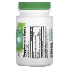Organika Quercetin with Bromelain 120 Caplets 620365250515