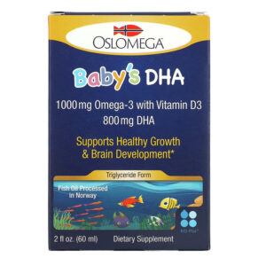 Oslomega Baby’s DHA + Vitamin D3 2 fl oz (60 ml) 898220013920