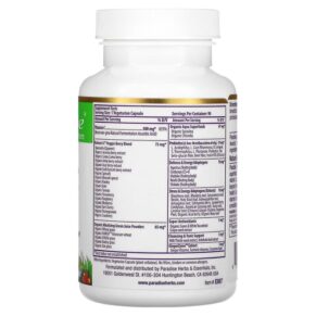 Paradise Herbs Earth's Blend Vitamin C 500 mg 90 Vegetarian Capsules 601944778675