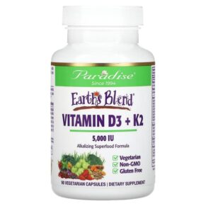Paradise Herbs Earth's Blend Vitamin D3 + K2 5.000 IU 90 viên 601944778729