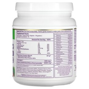 Paradise Herbs Maca Up Vegetarian Energy Protein Vanilla 15.87 oz (450 g) 601944778040