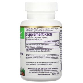 Paradise Herbs Olive Leaf 60 Vegetarian Capsules 3 Paradise Herbs Olive Leaf 60 Vegetarian Capsules 601944777340