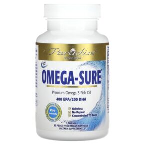 Paradise Herbs Omega Sure Premium Omega-3 Fish Oil 1.000 mg 60 Pesco viên 601944777968