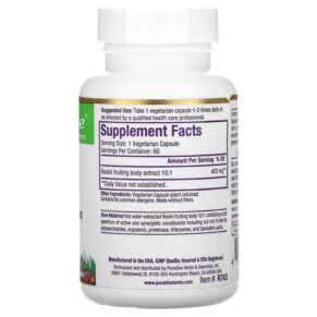 Paradise Herbs Reishi 60 Vegetarian Capsules 601944777432