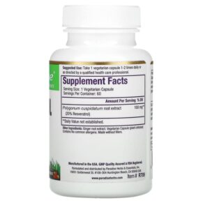 Paradise Herbs Resveratrol 60 Vegetarian Capsules 3 Paradise Herbs Resveratrol 60 Vegetarian Capsules 601944777098
