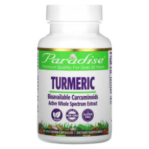 Paradise Herbs Turmeric 250 mg 60 viên 601944777135