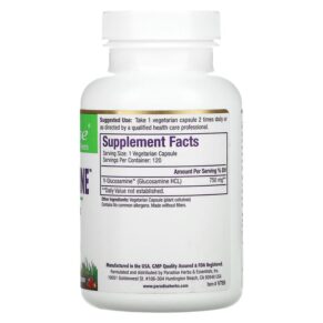 Paradise Herbs V-Glucosamine 120 Vegetarian Capsules 601944777692