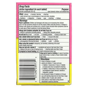 Pepto Bismol Pepto Bismol Chewables 30 Chewable Tablets 301490039779