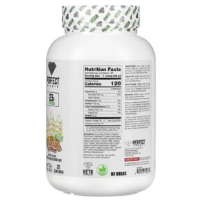 Perfect Sports Vegan Diesel 100% Plant-Based Protein Blend Vanilla Ice Cream 1.5 lb (700 g) 699097754660