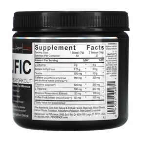 PEScience Prolific Pre-Workout Melon Berry Twist 9.88 oz (280 g) 3 PEScience Prolific Pre-Workout Melon Berry Twist 9.88 oz (280 g) 040232199271