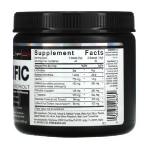 PEScience Prolific Pre-Workout Raspberry Lemonade 9.88 oz (280 g) 040232426469