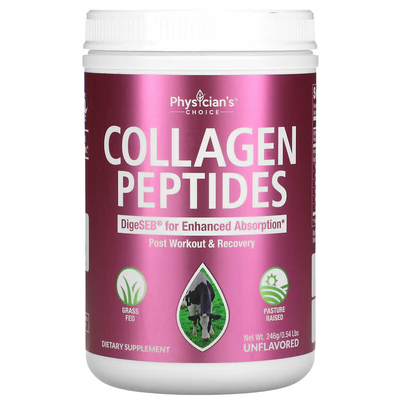 Physician's Choice Collagen Peptides Unflavored 0.54 lbs (246 g) 1 Physician's Choice Collagen Peptides Unflavored 0.54 lbs (246 g) 854226008063