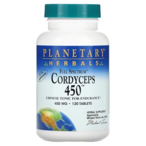 Planetary Herbals Full Spectrum Cordyceps 450 225 mg 120 viên 021078104339