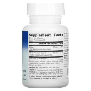 Planetary Herbals Full Spectrum Pine Bark Extract 150 mg 60 Tablets 021078105817