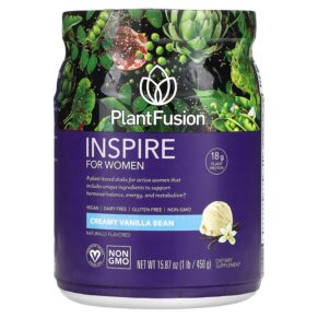 PlantFusion Inspire cho Nữ Creamy Vanilla Bean 1 lbs (450 g) 840052400089