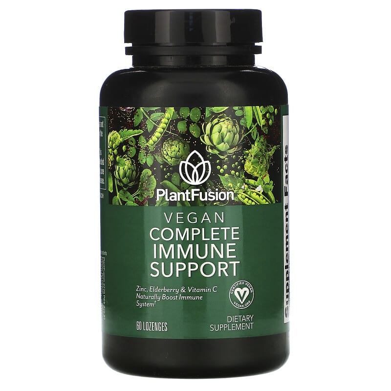PlantFusion Vegan Complete Immune Support 60 Lozenges 1 PlantFusion Vegan Complete Immune Support 60 viên 840052400560