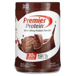 Premier Protein 100% Whey Protein Powder Chocolate Milkshake 1 lb 8 oz (697 g) 643843715887