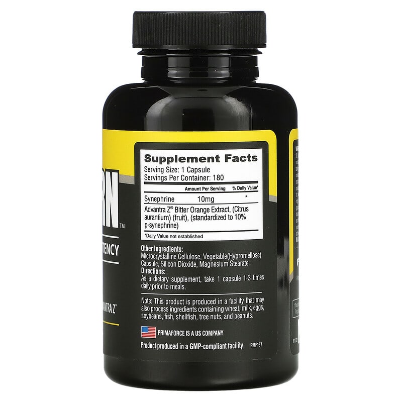 Primaforce SYNEBURN 10 mg 180 Capsules 8 Thành phần vi chất Primaforce SYNEBURN 10 mg 180 viên 811445020368