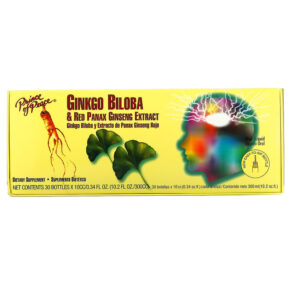 Prince of Peace Ginkgo Biloba & Red Panax Ginseng Extract 30 Bottles 0.34 fl oz 039278703306